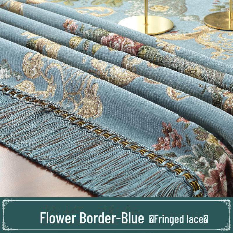 Классические европейские скатерти и чехлы с кисточками и кружевом для обеденных, журнальных столиков и тумбочек под телевизор