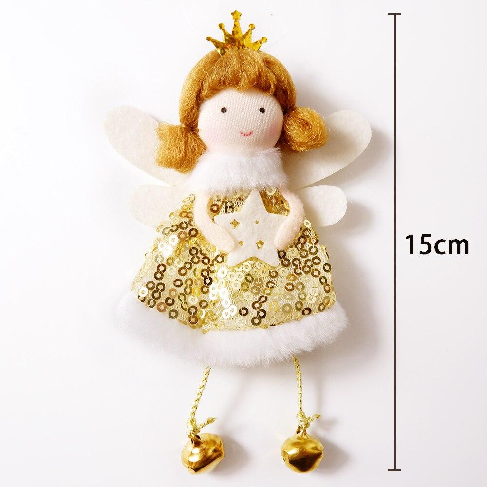 Рождественские украшения, кукла-ангел, игрушка, подвесной кулон, елочные украшения, рождественские украшения для дома, Новый год
