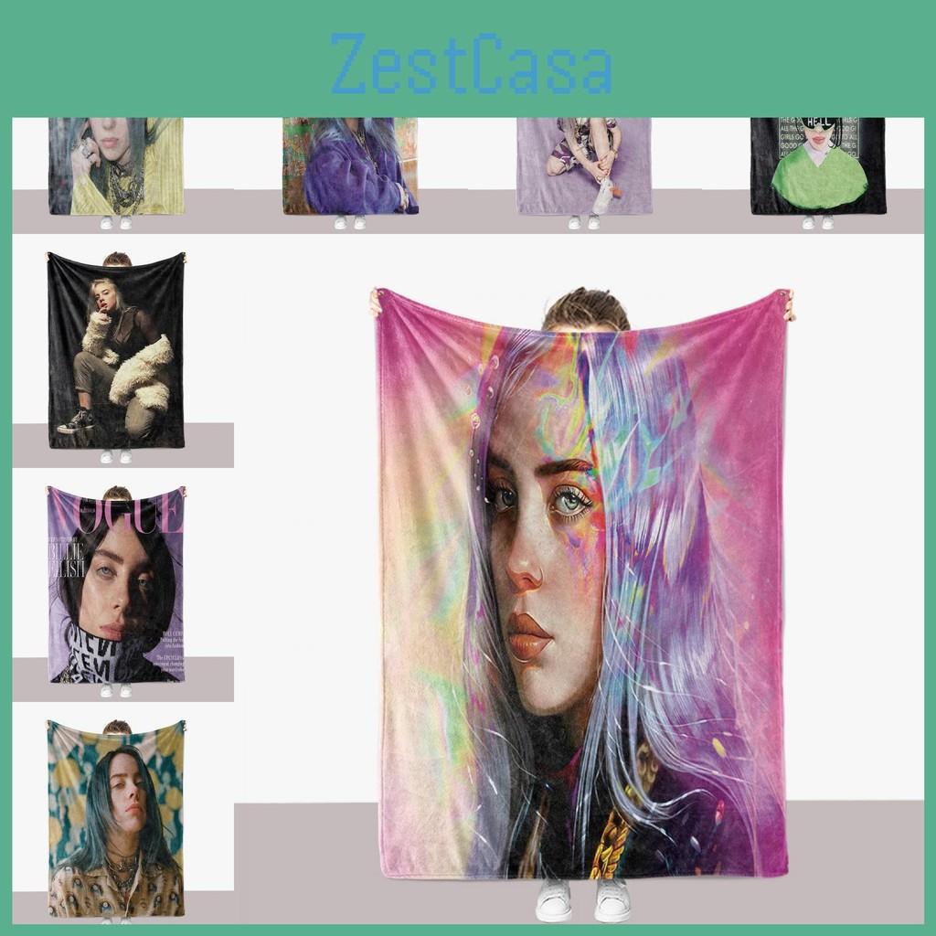 Толстый плед Billie Eilish Двусторонний пушистый плед Спальные принадлежности Гостиная