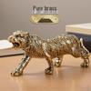 Латунная фигурка Тигра по знаку зодиака - Настольная и ручная игрушка, украшение для дома