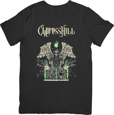 Cypress Hill 2Тяжелый Металл Музыка Подходит для Мужчин Женщин Качественная Хлопковая Футболка Черная