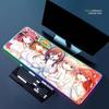 Пять Невест Мышь RGB Игровая Мышь Коврик для Стола HD Геймерский Большой Светодиодная Подсветка XXL Коврики для Мыши
