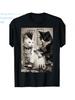 Quirky Punk Cat Tattoo Artist T-Shirt - Gothic& Subculture Meme Tee Funky Punk Cat Tattoo Artist Top