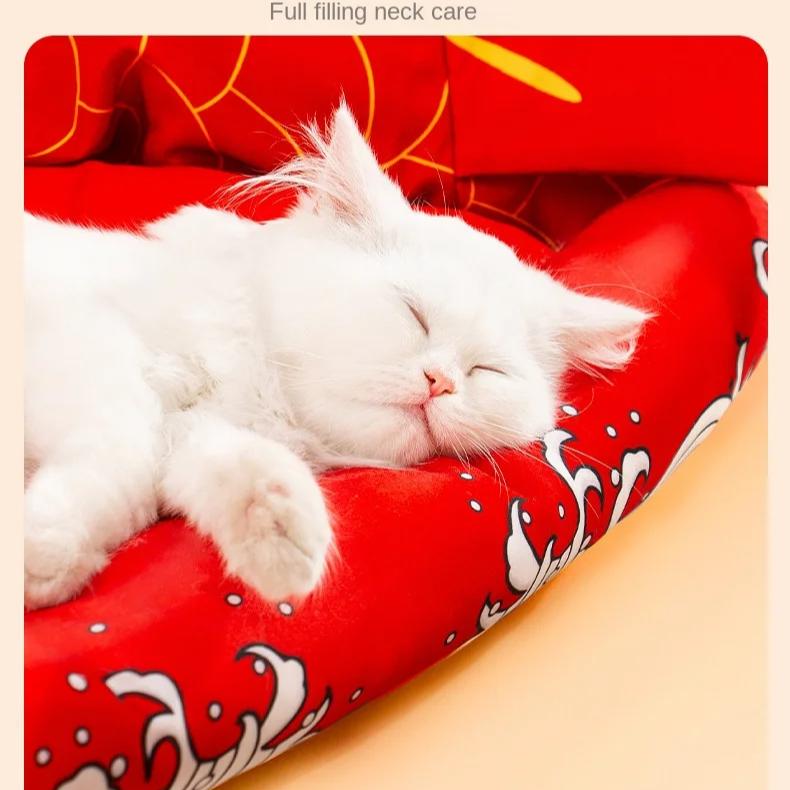 New Cat Tunnel, Ground Rolling, Chinchilla Toy, Koi Cat Scratch Board, Folding Channel, Semi Enclosed Cat Nest