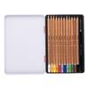 12 crayons de couleur - Aquarelle - Boîte métal - Assortiment couleur - Bruynzeel