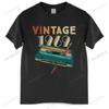 Unisex O-neck Tshirt Fashion T-shirt Black New Unisex'S Vintage 1969 Music Cassette 50Th Birthday Gifts 50 Years Old T-Shirt Euro Size