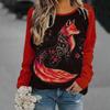 Women's 2024 New Tops Fashionable 3d Fox Printed Hoodies Sweatshirt Long Sleeves Shirts Autumn Winter Streetwear Women Clothing