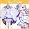 Rezero Kara Hajimeru Isekai Seikatsu Эмилия Эльф Косплей Костюм Полный Комплект