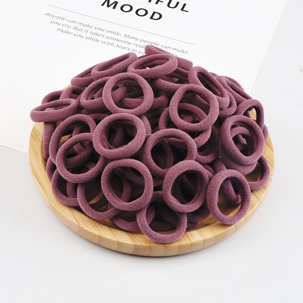 20/30/50/100/200pcs Colorful Hairband Black Grey Rubber Band Nylon Hair Elastic Ponytail Hairstyle Scrunchies Hair Accessories