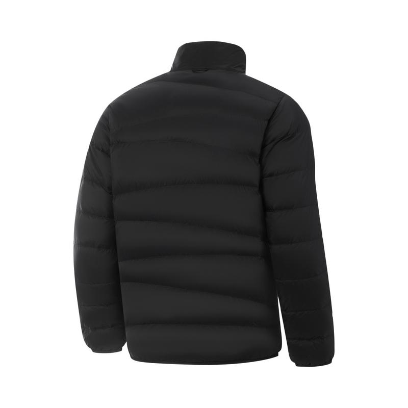 Li-Ning Мужская куртка AYMV165-4 из углеродного волокна, светоотражающая, водоотталкивающая, солнцезащитная, короткая, с гусиным пухом