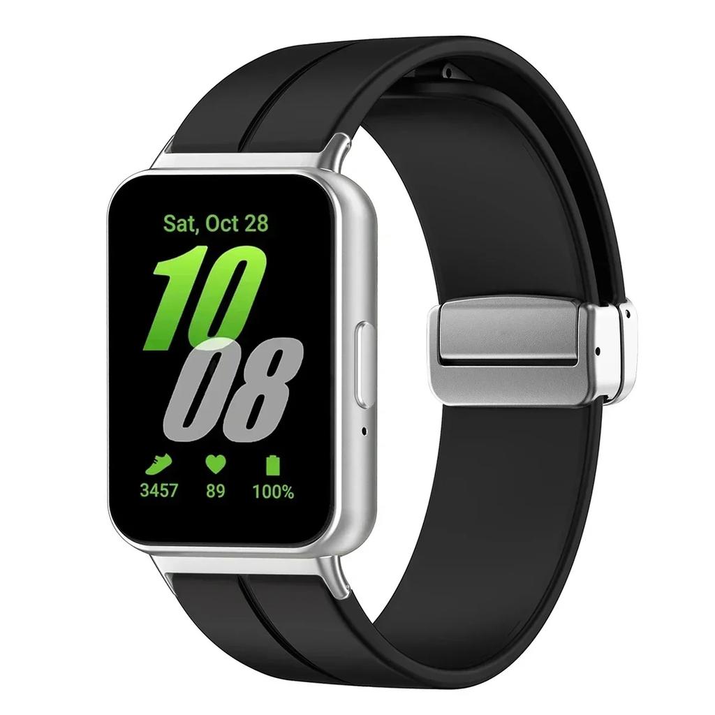 Silicone Strap For Samsung Galaxy Fit3 Watch Band Magnetic Buckle Wristband For Samsung Galaxy Fit 3 Bracelet Replacement Correa