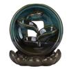 Backflow Incense Burner Waterfall Lotus Base Ceramic Holder Aromatherapy Ornament Home Deco