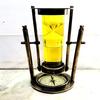 Sand Timer Brass  Hourglass Rotating Sand Timer with Navigation Compass Base,