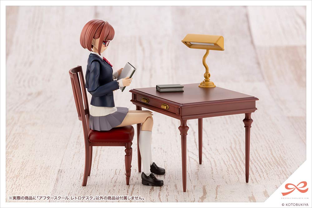 Kotobukiya Sosai Garden After School Ретро-стол Общая длина 87 мм Масштаб Пластиковая модель MV002 для девочек Приблизительно. 1/10