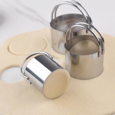 Yousheng 5 шт. набор из нержавеющей стали для печенья с ручкой круглые формочки для печенья для торта пончиков блинов профессиональные инструменты для выпечки теста