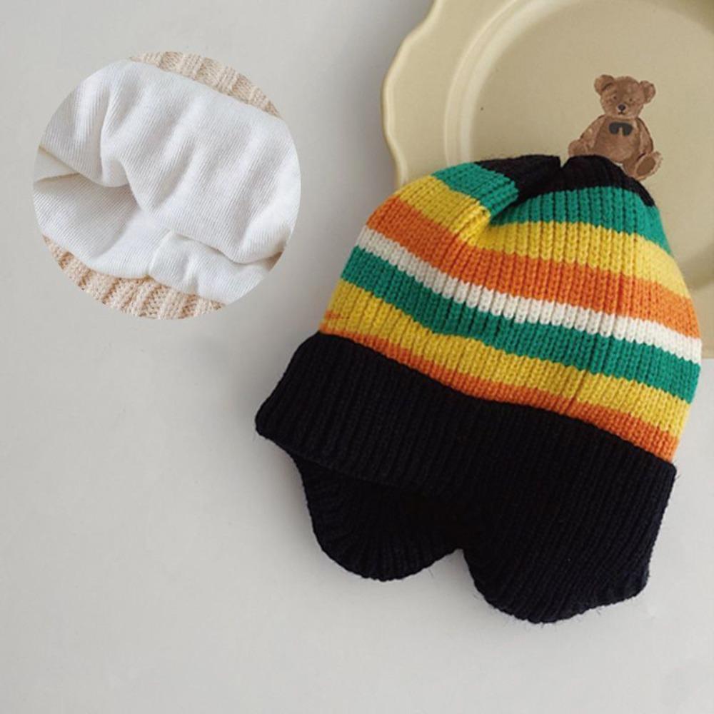 Knitted Knitted Hat Autumn Winter Pullover Hat New Beanie Cap