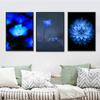 WCIC Новая Современная Синяя Простая Серия Синий Цветок Тема Декоративная Живопись Художественная Ткань Домашний Фон Украшения Стены Подвесная Картина
