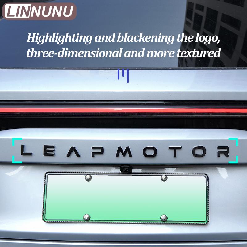 Linnunu Подходит для Leapmotor C10 Черный Автомобиль Декоративные Элементы Внешнего Вида Автомобиля Передняя Крышка Автомобиль Рулевое Колесо Колесо Задняя Часть Автомобиля Декоративные Наклейки Автомобиль