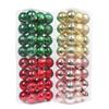 24pcs Glitter Pendant Christmas Balls 6cm Christmas Tree Pendants  Home Xmas Party Decor