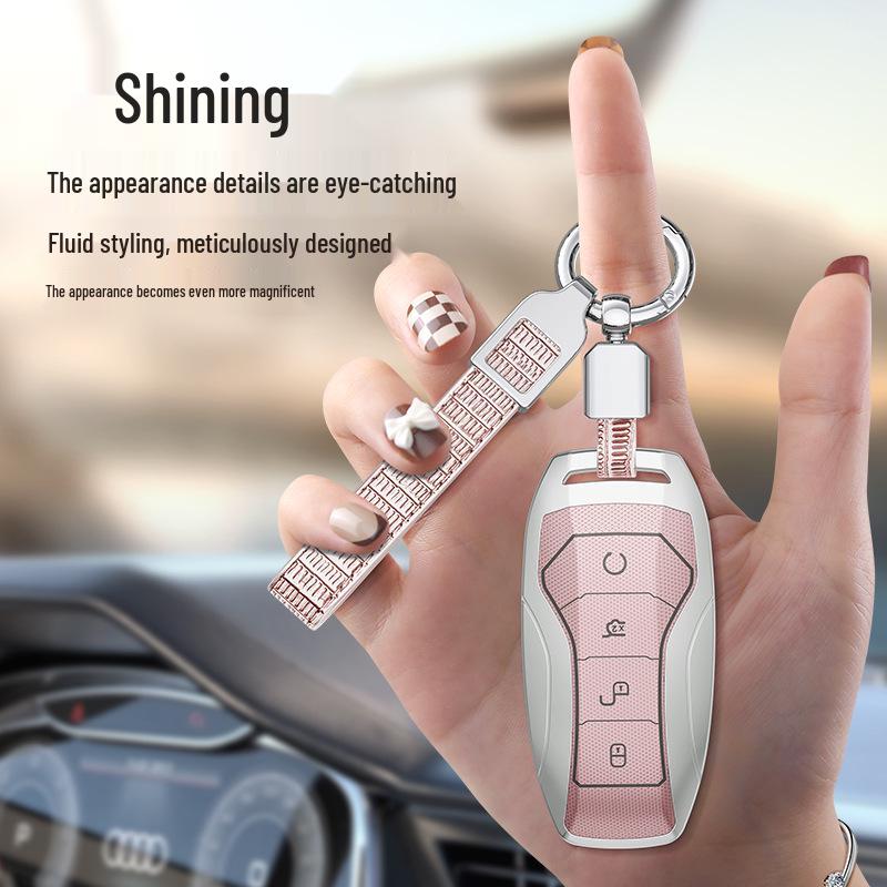 Чехол для ключей BYD: Совместимо с Han EV, Song Pro, Yuan Max, Tang DMI, Qin Plus DMI, Dolphin, e2, e3 и d1.
