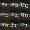 2pcs Gold Letters Shaped Sleeve Studs Creative Shirt Cufflinks Clothes Shirt Decorative Pendant