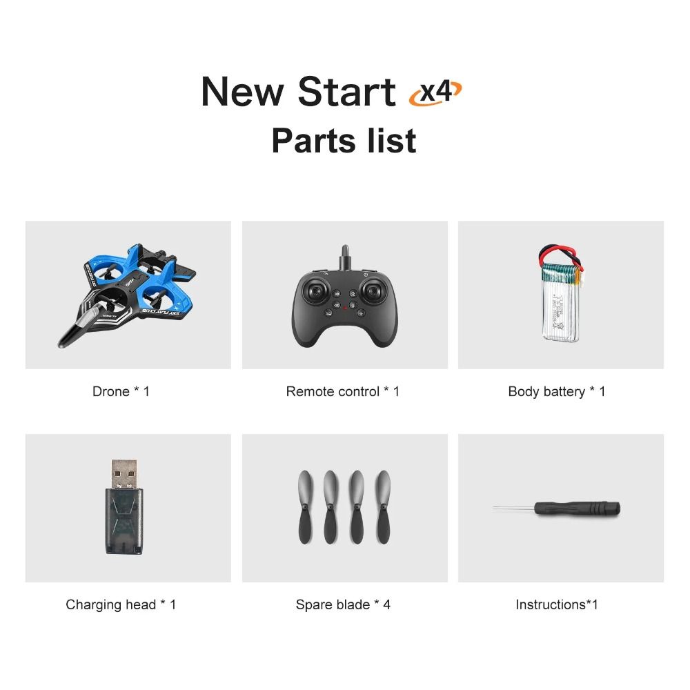 EPP Foam Four Motor Helicopter Toy Gravity Sensing RC Hobby Jet Plane  Home Decor