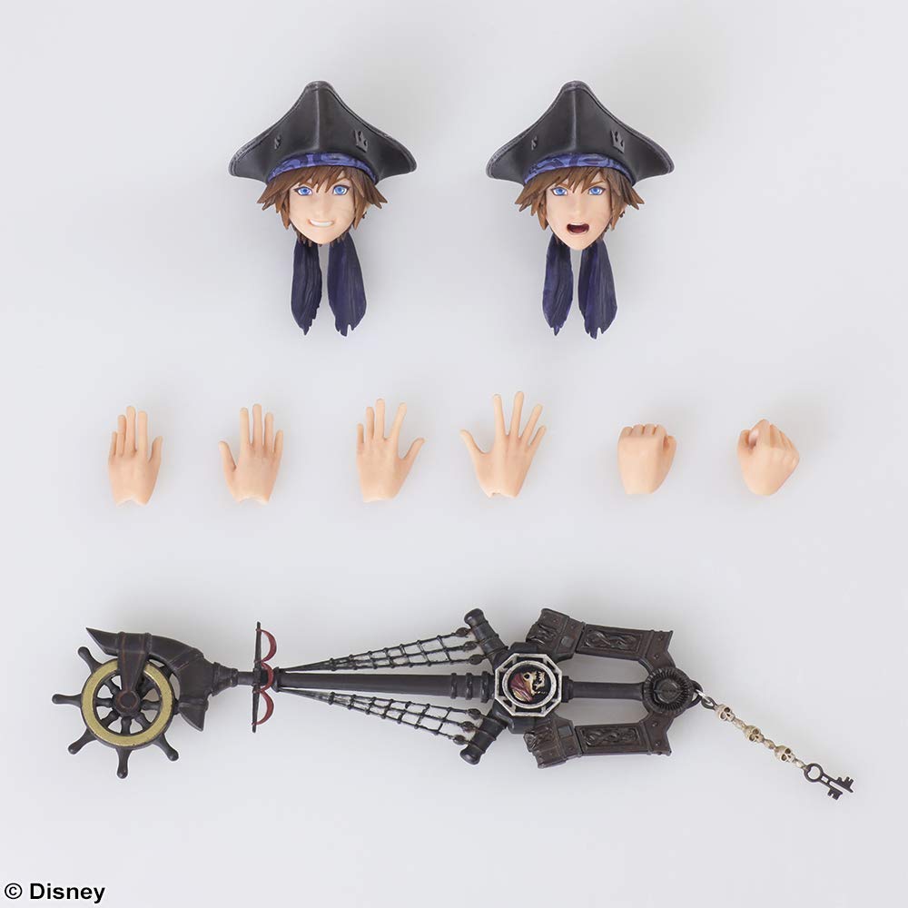 KINGDOM HEARTS III BRING ARTS Sora Pirates of the Caribbean PVC Painted Action Figure Ver.