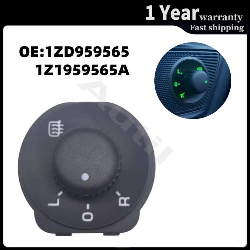 6P Rear View Mirror Adjust Switch 1ZD959565 for Skoda Octavia MK2 Yeti Wing Mirror Control Button Replacement Car Accessories