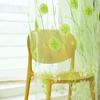 Window Voile Bright-colored Widely Applied Soft Texture Elegant Floral Printing Window Tulle Curtain for Living Room