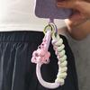 Anti Lost Woven Phone Strap Star Keychain Mobile Phone Charm Mobile Phone Lanyard  Lanyard Patch