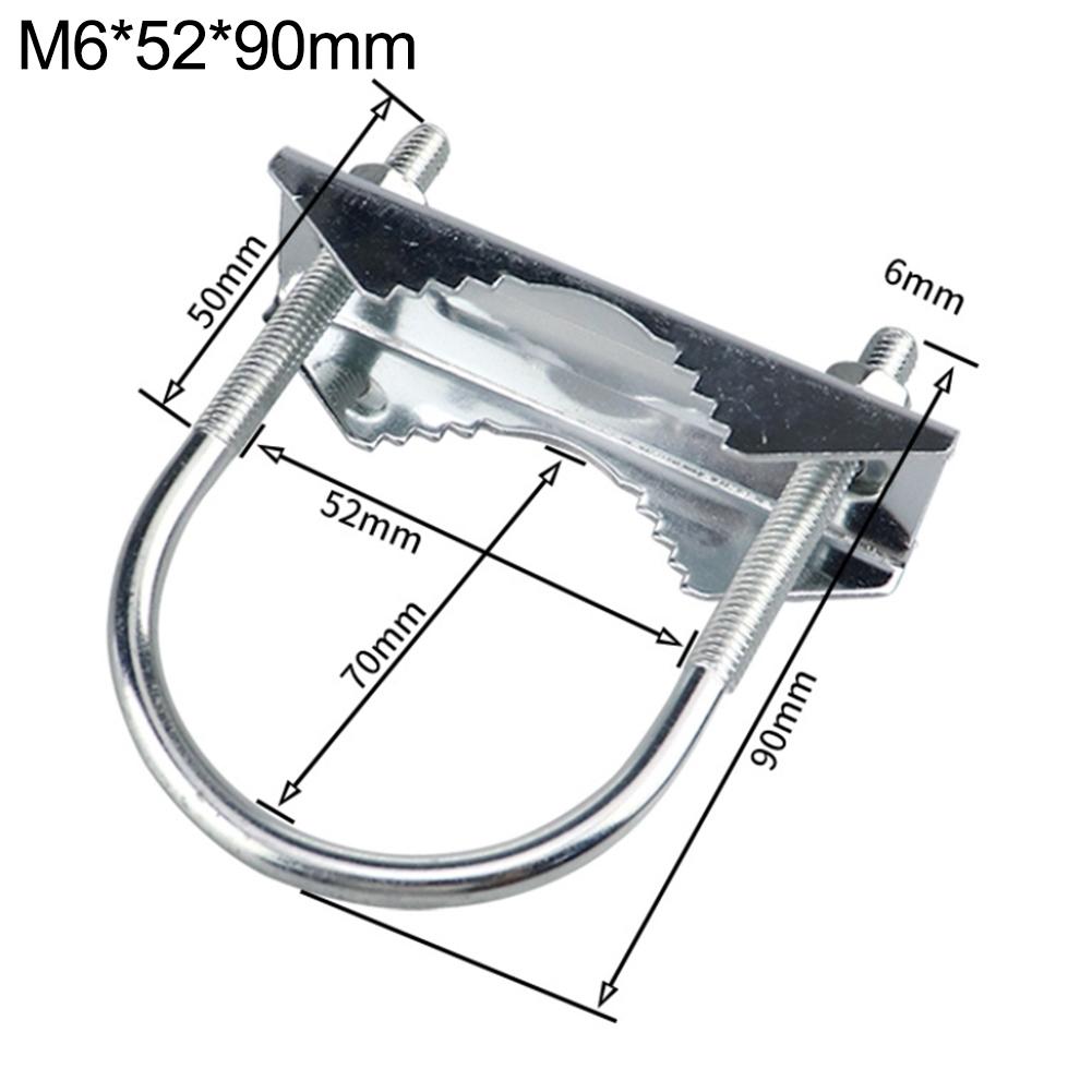 Secure antenna fixing clamp for mounting round pipes with diameter 1 to 18 inches heavy duty metal mast mounting bracket