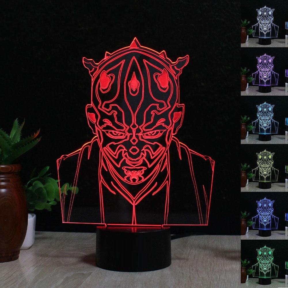 Star Wars Mini 3d Night Lamp For Kids Room And Collectors