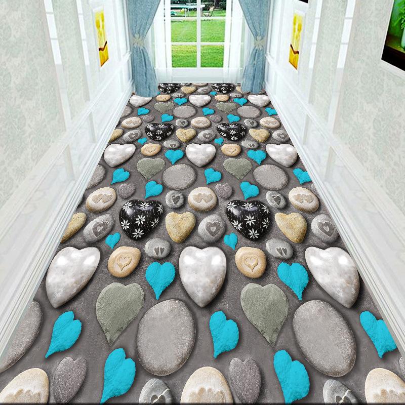 3D Коврик-галька для гостиной, Ковер для спальни, Полный размер кровати, Прикроватный коврик для ползания, Коврик для прихожей, Коврик для входной двери