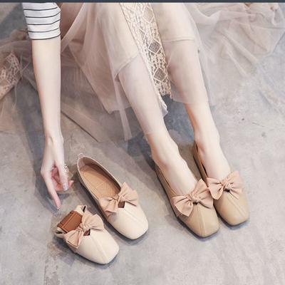 Женская летняя обувь на плоской подошве с бантом для женщин 2024 года, мокасины на плоской подошве с квадратным носком, для молодых, быстрая доставка по акции E Trend