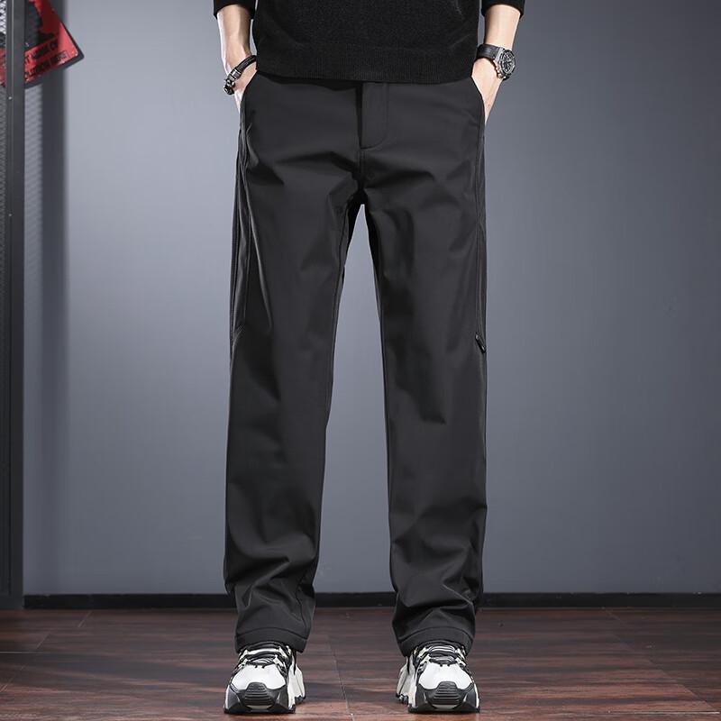 Мужские водостойкие прямые брюки из мягкой оболочки Jie Leinuo для активного отдыха