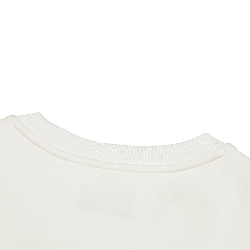 Fila Простой Универсальный Повседневный Свитшот Пуловер Мужской свитшот Белоснежный F11M448203FWT