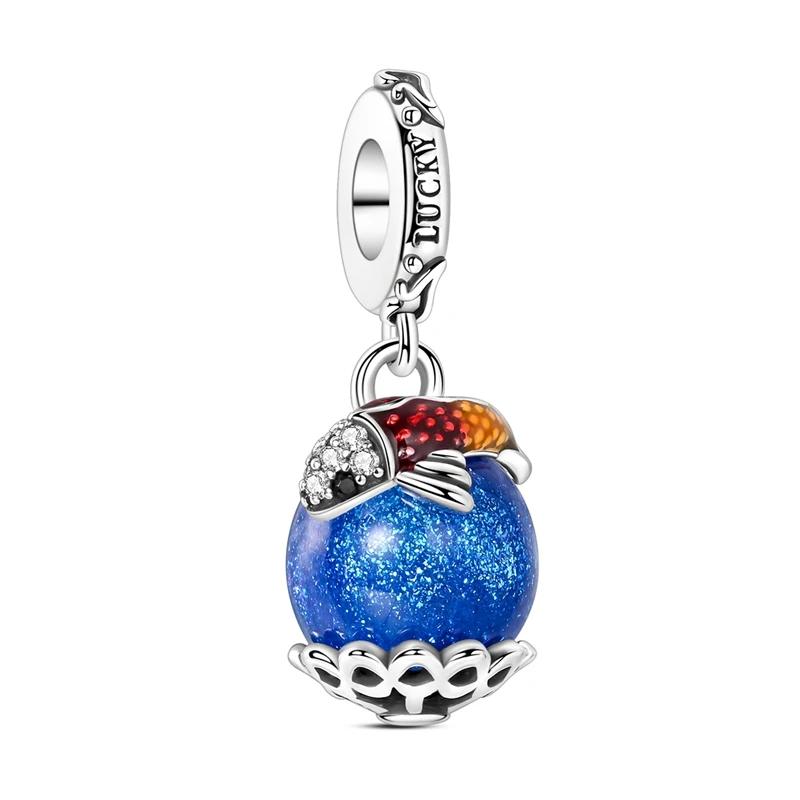 Copper Luminous Elf Glass Insect Planet Wish Bottle Pendant Fit Original Bracelet Diy Jewelry Original Design