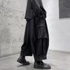 2024 Streetwear Men Harem Pants Men High Street Black Wide-Leg Trousers Hip Hop Jogging Pants Male Cargo Pants Oversized