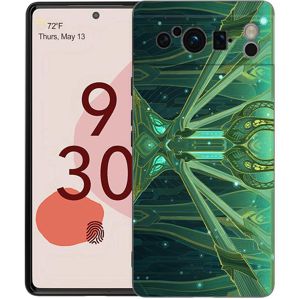 Genshin Impact Landscape Phone Case For Google Pixel 8 7 6 Pro 6A 7A 5G Soft Silicone Shockproof TPU Black Cover TPU Fundas