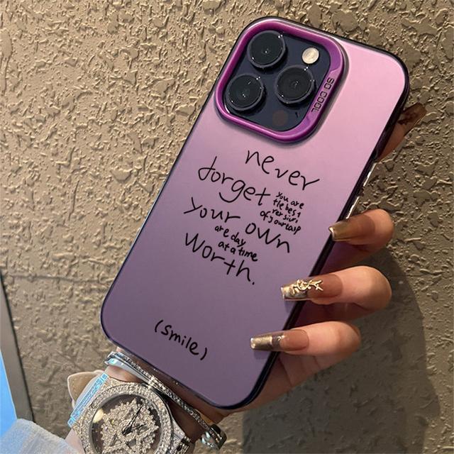 Smiling Face Electroplate Silver IMD For iPhone 15 14 Max Plus 11 12 13 Pro 16 Shockproof Back Cover Case Funda