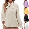 Women's Casual And Fashionable Solid Color Long Sleeved Shirt Top Long Sleeved Shirt Top