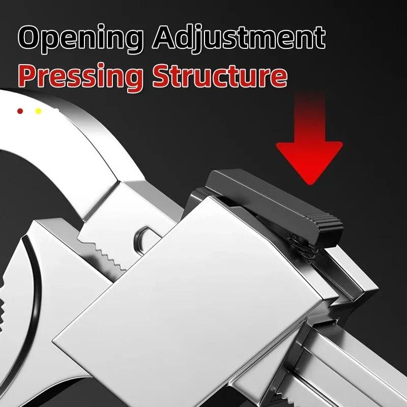 Universal Adjustable Wrench - Perfect for Faucet & Sink Repairs, Bathroom Maintenance, and Pipe Work