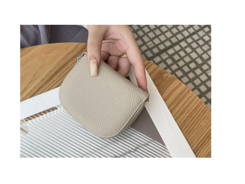 Женский кошелек для карт и монет из натуральной кожи - 2025 Новый держатель для ключей, помады, ID из коровьей кожи