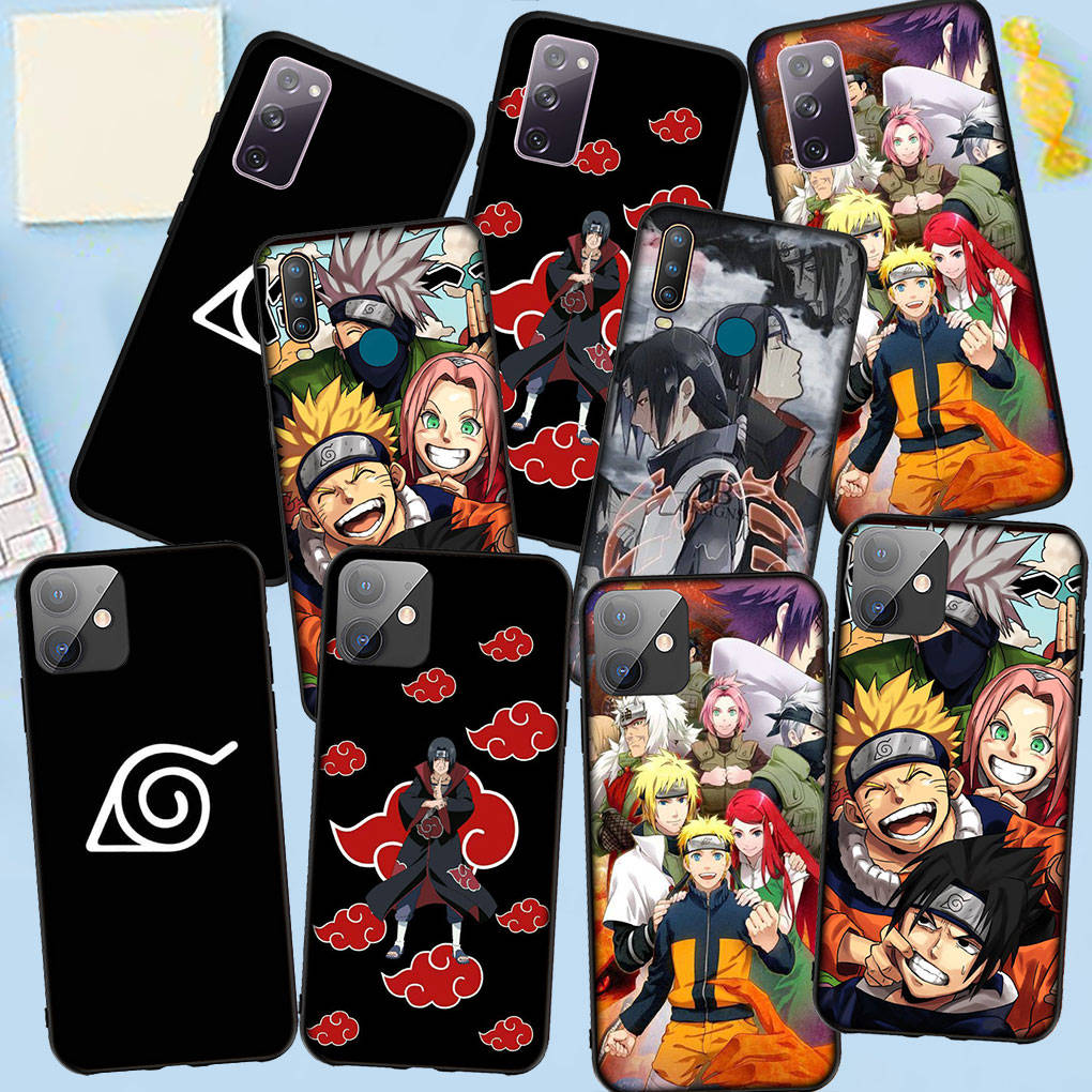 Чехол для телефона Samsung Galaxy S24 S23 iPhone 15 14 Xiaomi Redmi Note 13 12 11 8 10 9 Pro Max X XR OPPO A15 Huawei Comics Itachi Uchiha Sasuke Naruto