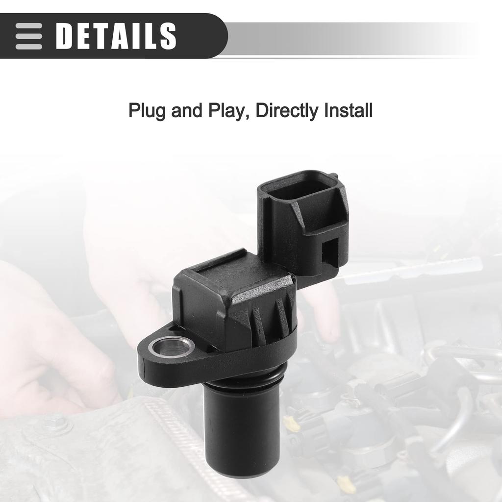 uxcell Camshaft Position Sensor for Mitsu Bishi Eclipse 1996-2005 ABS MD327107 Black