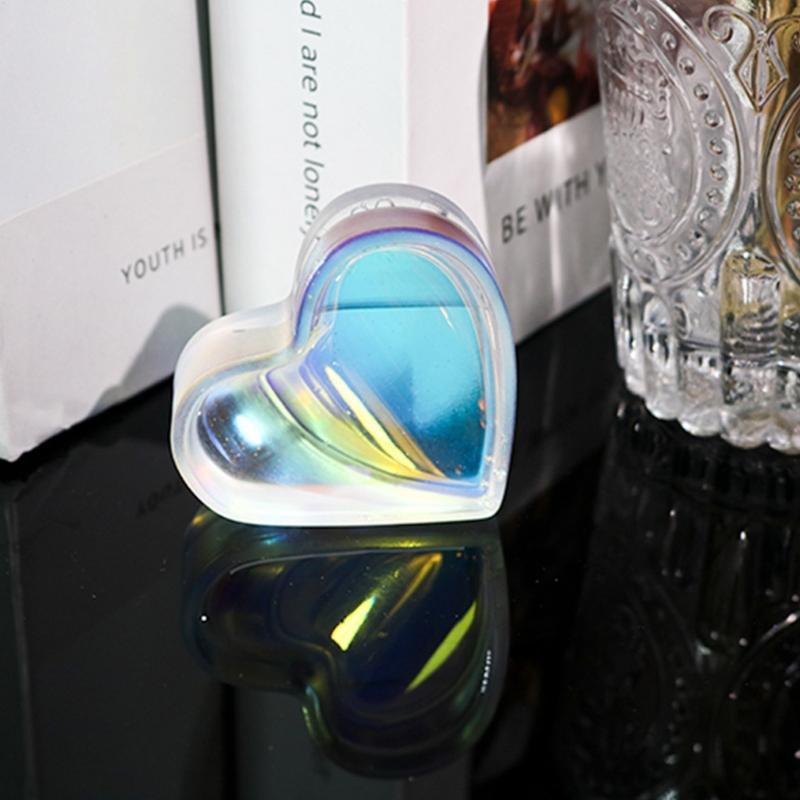 Держатель для визитных карточек, смоляная форма, подставка для именных карточек, силиконовая форма, форма для настольных украшений в форме сердца для офиса и домашнего декора