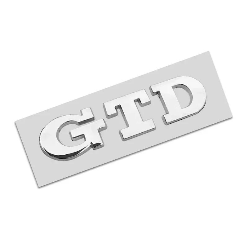GTD Emblem 3D Metal Car Sticker Tailgate Badge Sticker Decal For Volkswagen VW Polo Golf 5 6 7 Passat Scirocco GTD Accessories HS5
