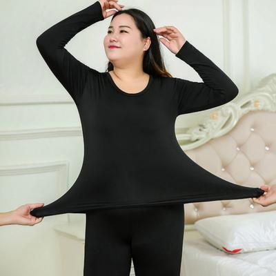 Женское термобелье из 2 предметов, верх, брюки, низ, пижамный комплект, зимние теплые трусы, большие размеры