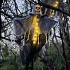 Halloween Hanging Ghost Decoration With LED Light And Adjustable Arms For Indoor Outdoor Spooky Party Decor