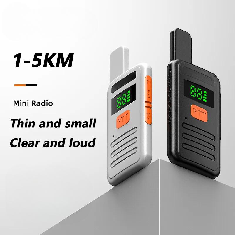 Mini Walkie Talkie PMR 446 Portable Two-way Radio Ht PTT Intercom S1 Portable Radio for Hunting Cafe